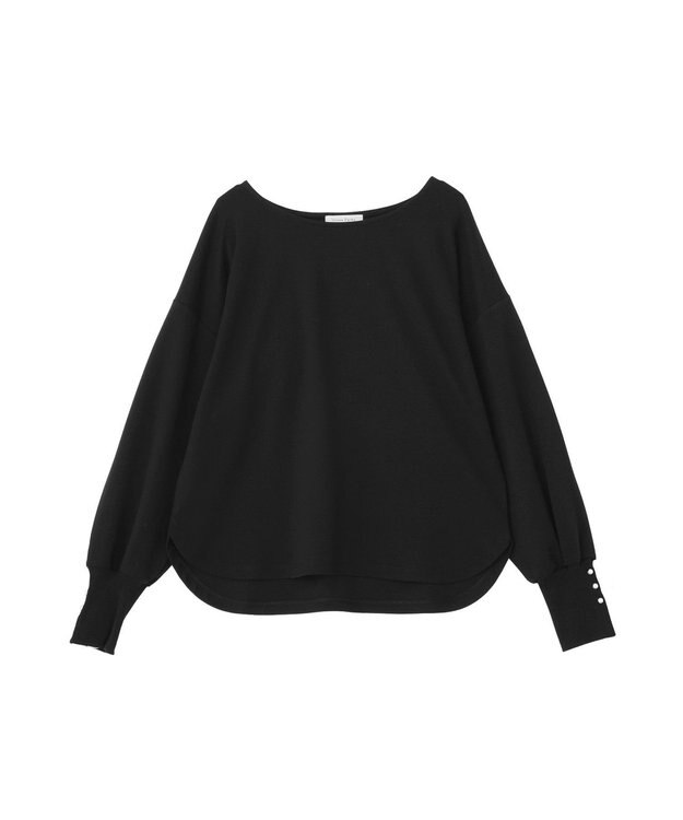 Green Parks パールスリーブカットプルオーバー Black