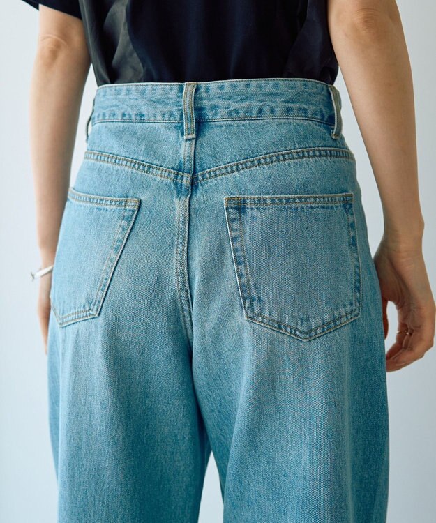 YECCA VECCA ルーズストレートデニムパンツ Indigo