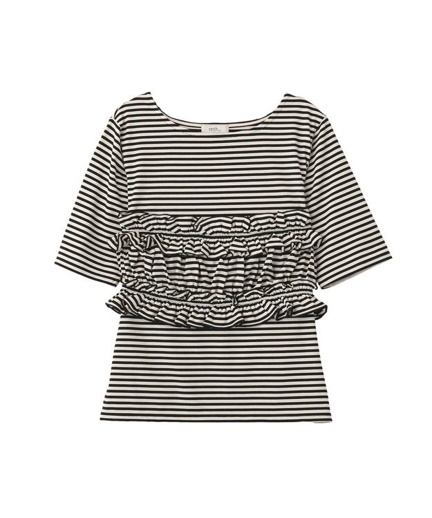 earth music&ecology SET2点マルチウェイバンドゥ＋プルオーバー Black