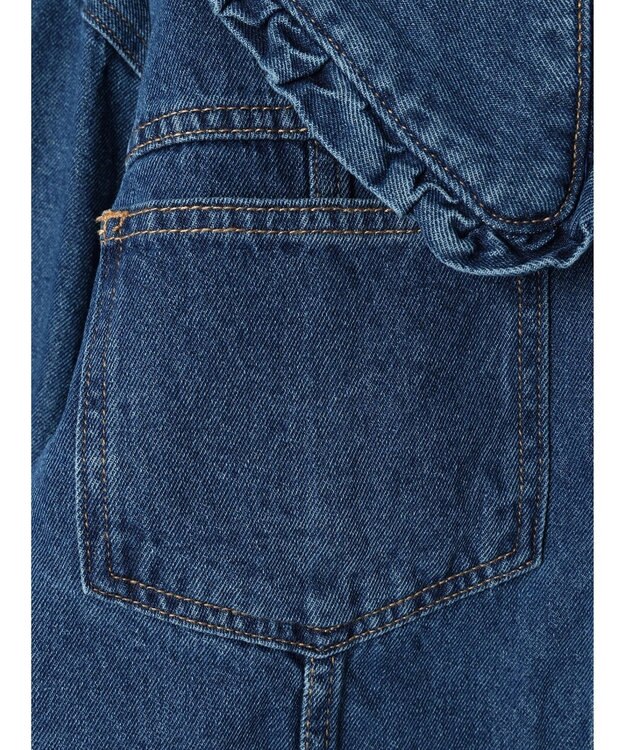 Green Parks ・Ｄｏｕｂｌｅ　Ｆｌａｇｓ　　フリルカラーＧジャン Indigo