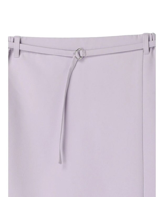 Green Parks 〈選べるきれシル〉Ｉラインロング丈スカート Lavender