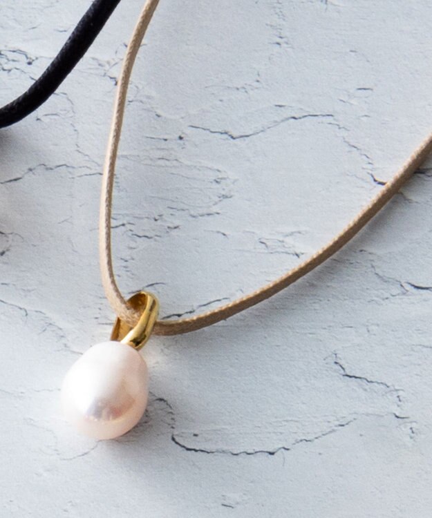 23区 淡水パール コード ネックレス ベージュ系