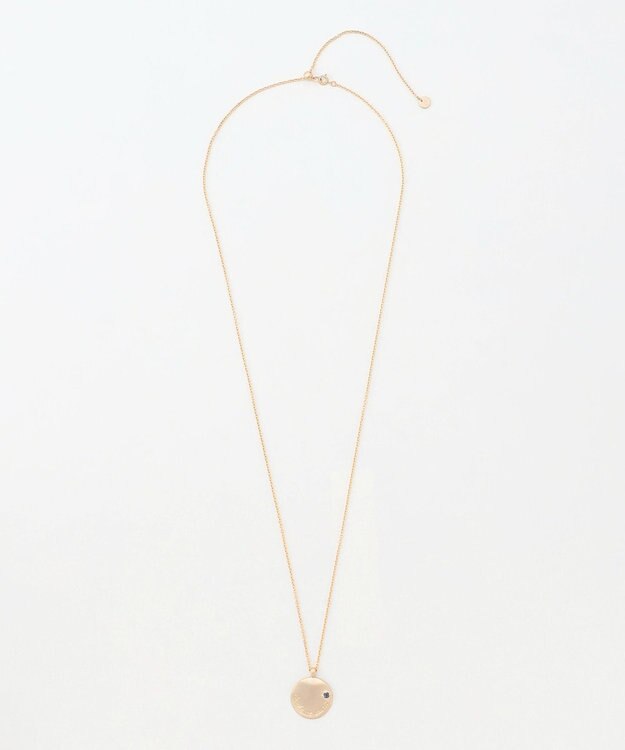 自由区 メッセージラウンド ネックレス マットゴールド