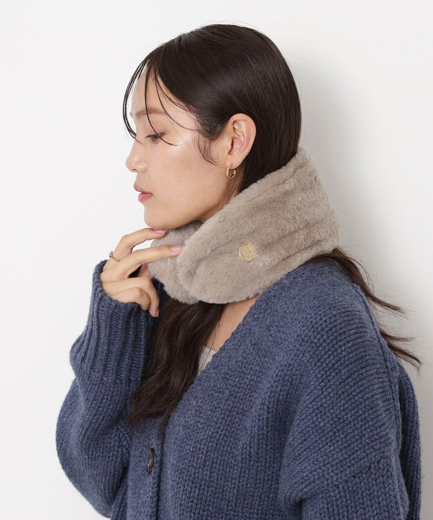 MOONBAT PAUL&JOE ACCESSOIRES(ポール&ジョー)カチューシャ イヤマフ ネコチャーム付 ベージュ