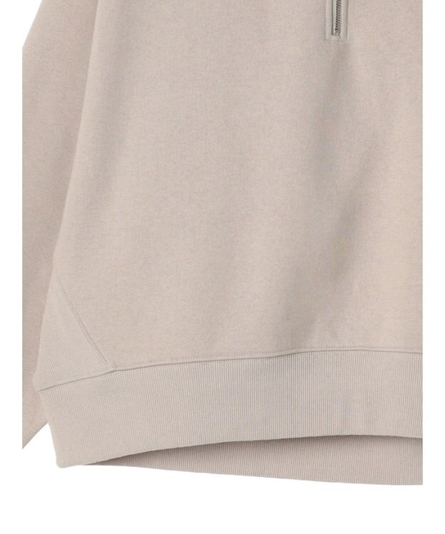 earth music&ecology ハーフＺＩＰ裏起毛プルオーバー Pink Beige