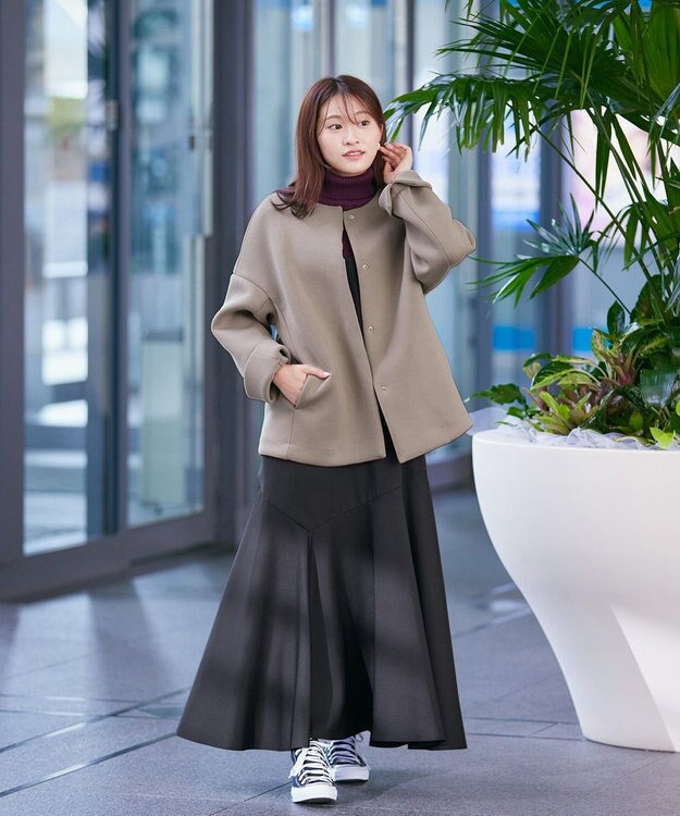 Tiaclasse 【洗える】アシンメトリーキャミワンピース ブラック