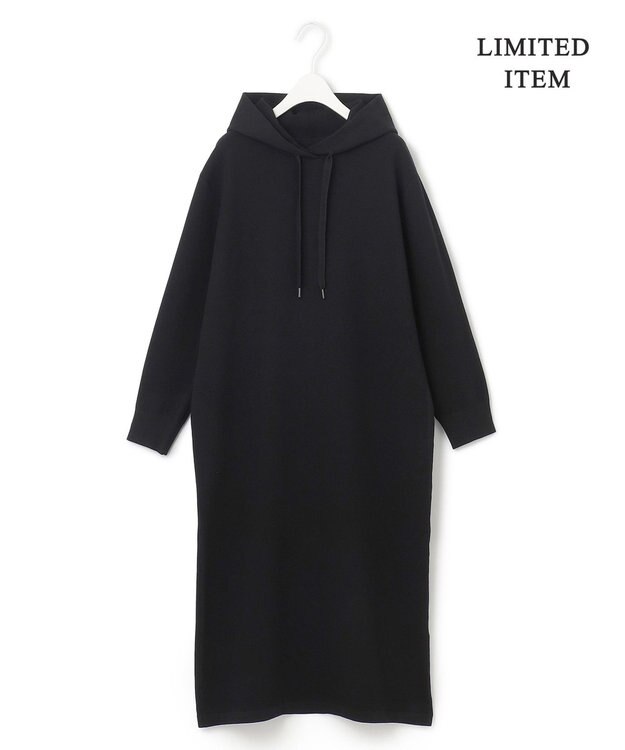 ICB 【WEB限定・洗える】 ヴィスコースポリエステルスムース ワンピース ブラック系