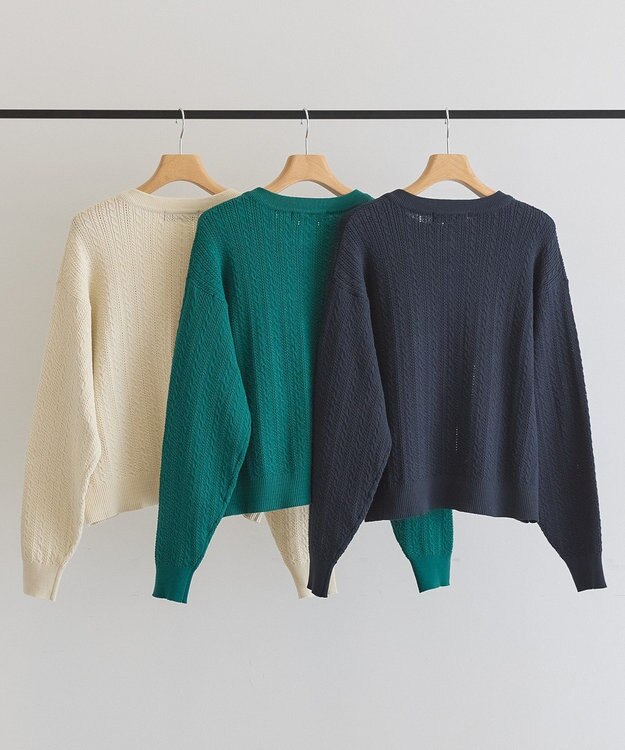 AMERICAN HOLIC 【BEVERLY HILLS POLO CLUB】ニットカーディガン Ivory