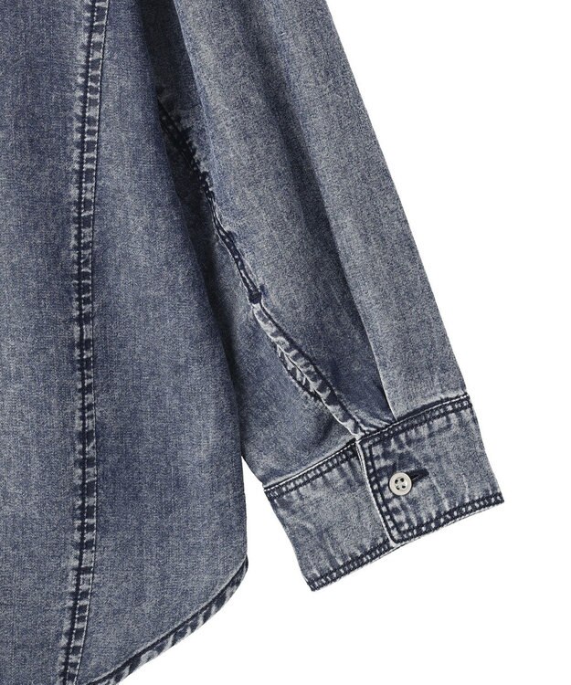 YECCA VECCA 【販売なし】バイオ加工ウ゛ィンテージデニムシャツ Gray