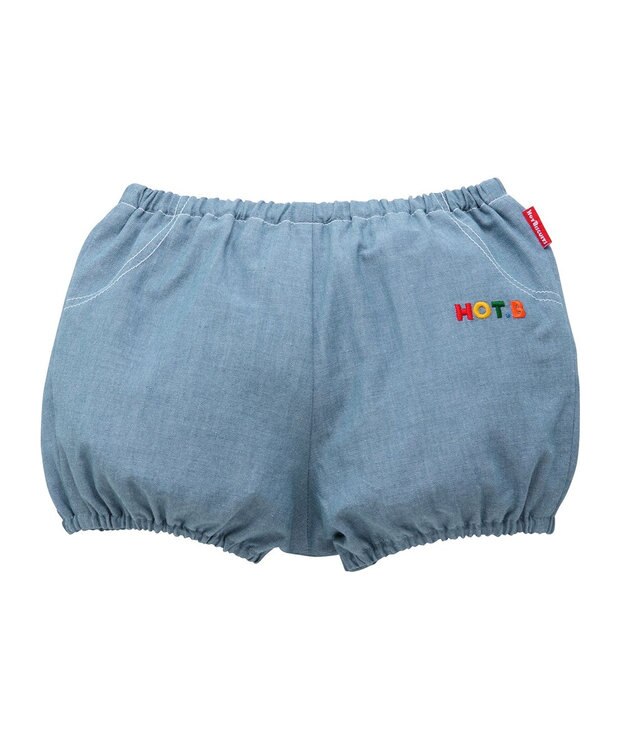 MIKI HOUSE HOT BISCUITS 【70-90cm】ダンガリー素材 ブルマ ベージュ