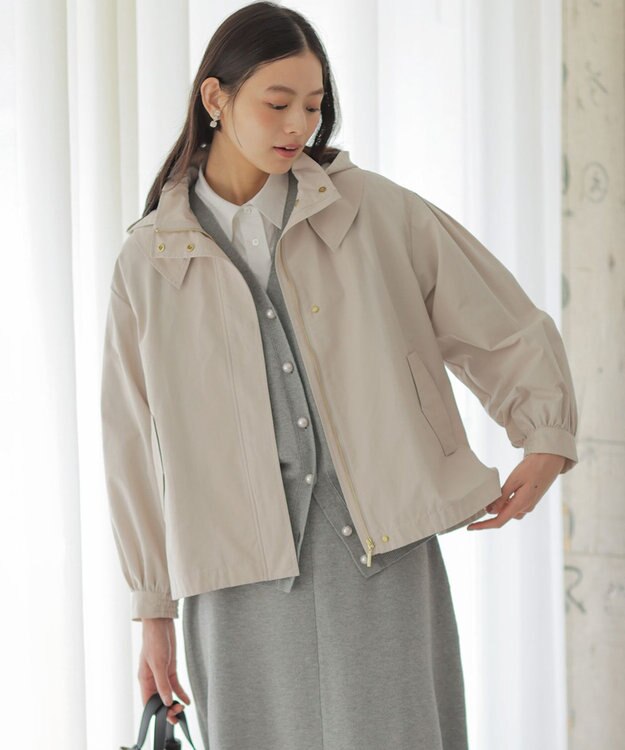 組曲 L 【先行予約】2WAYライトマウンテンパーカー アイボリーベージュ系