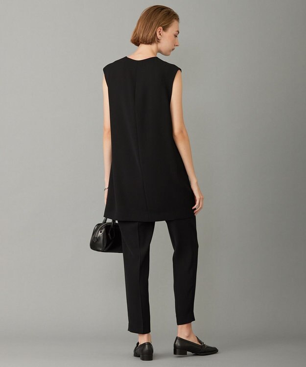 ICB L 【WEB限定カラーあり・洗える】 ライトダブルクロス べスト ブラック系