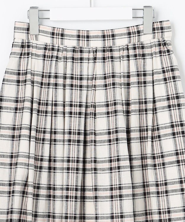 J.PRESS LADIES 【洗える】BEZ Cリネンマドラス スカート ピンク系3