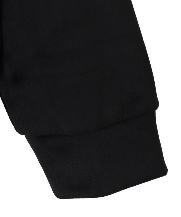 WEGO 【ユニセックス着用ITEM】マイクロシャギーワンポイントハーフZIPプルオーバー ブラック