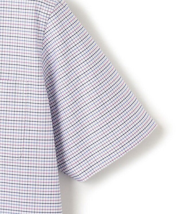 J.PRESS MEN 【WEB・一部店舗限定】オックスフォードトリプルカラーチェック 半袖シャツ/B.D ピンク系3