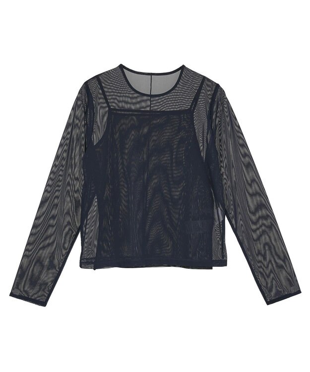 AMERICAN HOLIC 【２点セット】チュールキャミレイヤードトップス Navy