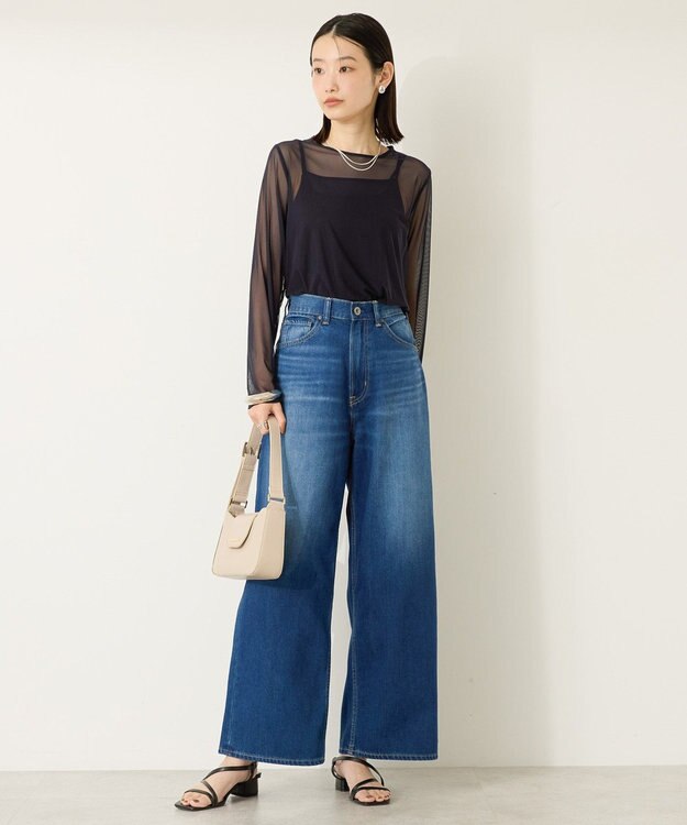 AMERICAN HOLIC 【２点セット】チュールキャミレイヤードトップス Navy