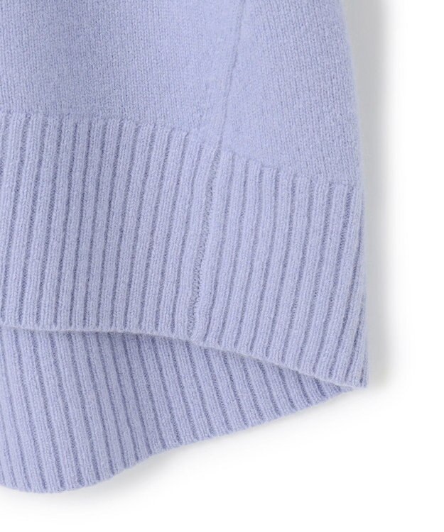 UNFILO カシミヤブレンド ハイネックニット サックス