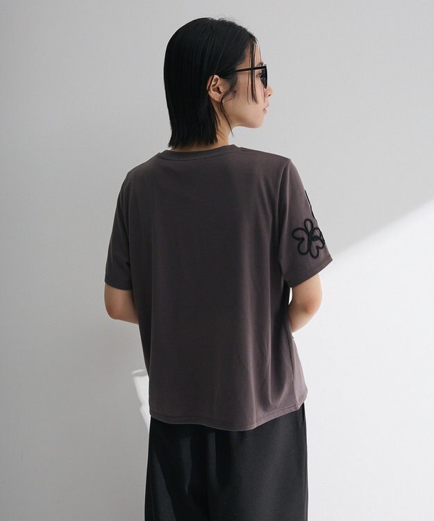 Green Parks ・ＳＵＧＡＲ　ＳＰＯＯＮ　コード刺繍ＴＥＥ Charcoal Gray