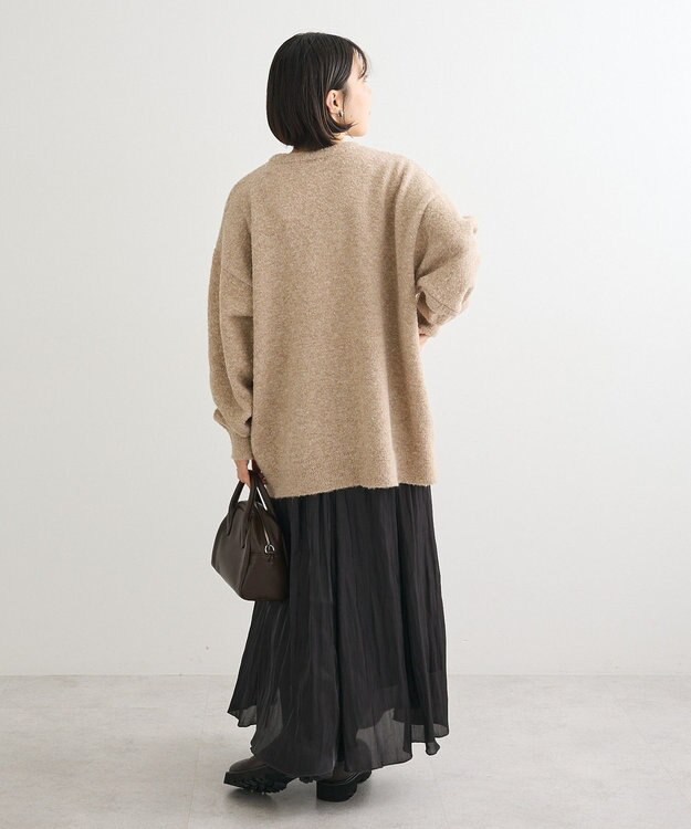 Green Parks ブークレロゴニットチュニック Beige