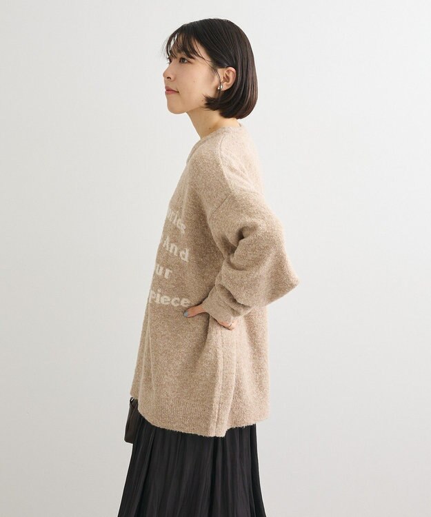 Green Parks ブークレロゴニットチュニック Beige