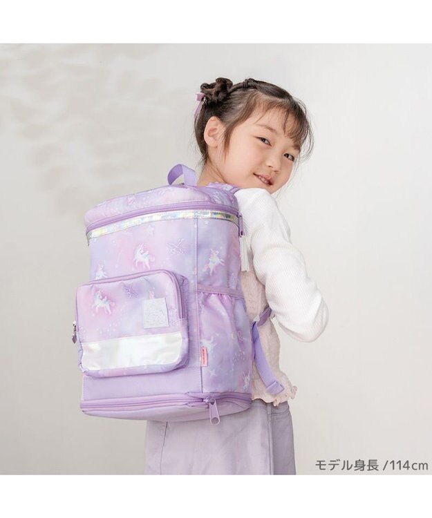 Mother garden マザーガーデン ユニコーン スクエアリュック 【Mサイズ】  《ミルキーウェイ紫》 ミルキーウェイ紫