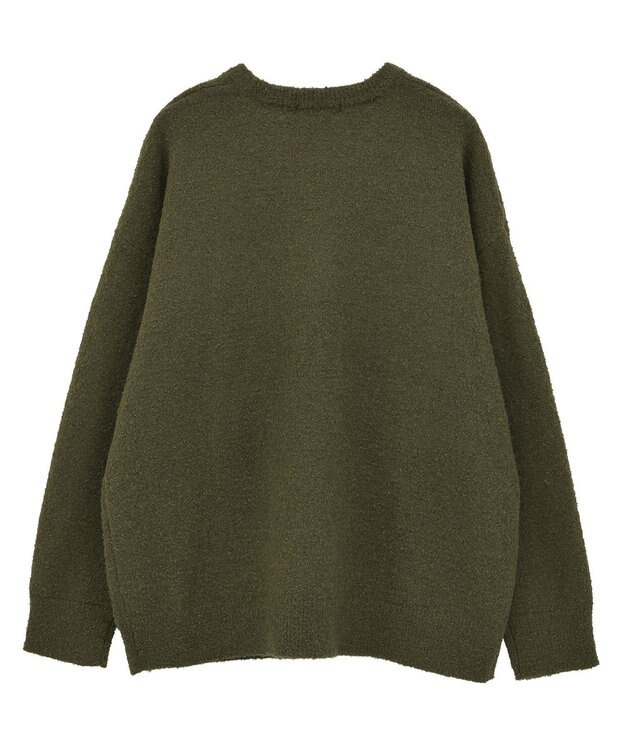 Green Parks ブークレロゴニットチュニック Khaki