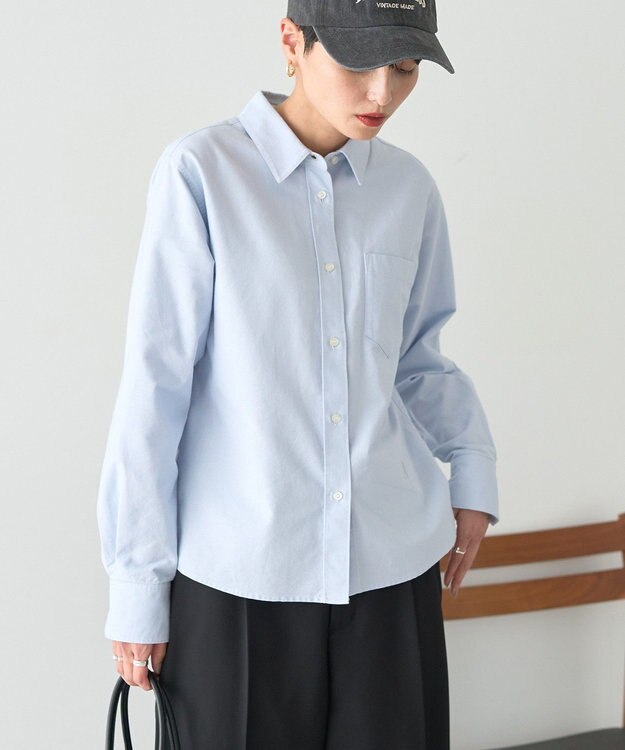 AMERICAN HOLIC オックスベーシックシャツ サックスブルー