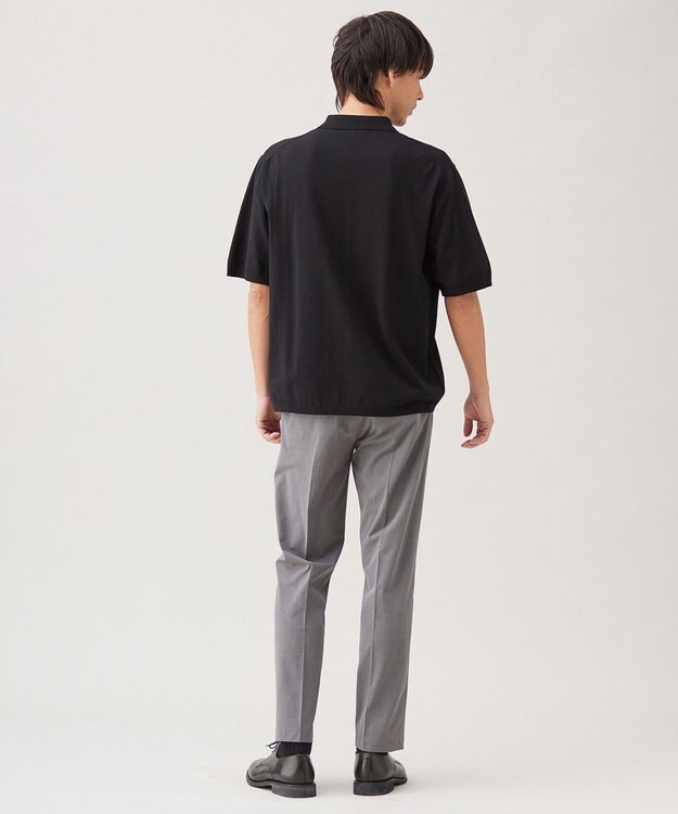 UNFILO MENS スゴ機能美 ニット ポロシャツ【ギフトにもおすすめ】 ブラック