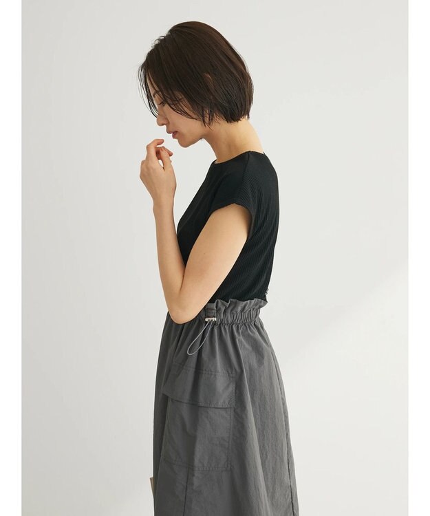 Green Parks ・ＥＬＥＮＣＡＲＥ　ＤＵＥ　ミリタリードッキングワンピ Charcoal Gray