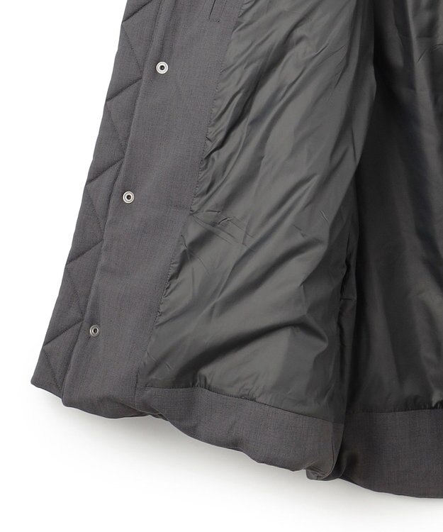 JOSEPH HOMME 【WEB・一部店舗限定  】テックウーステットツイル 　パテッドコート ライトグレー系