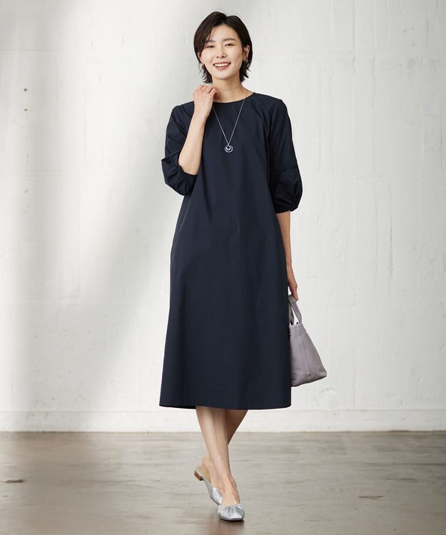 J.PRESS LADIES リバーシブルエポ ネックレス ネイビー系