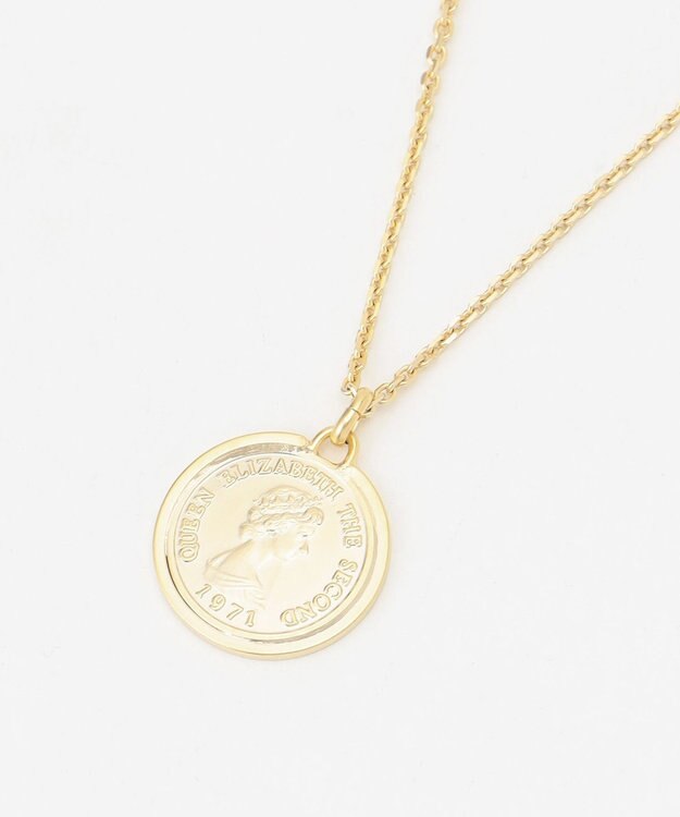 J.PRESS LADIES 【3WAY】 パールコイン 2連 ネックレス ゴールド系