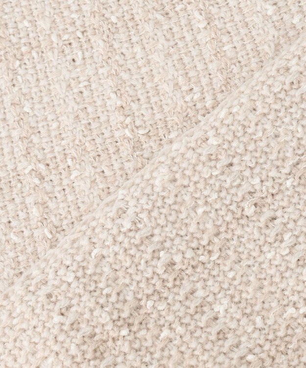 ANY SIS 【洗える】ツイードニット ベスト アイボリー×ベージュ