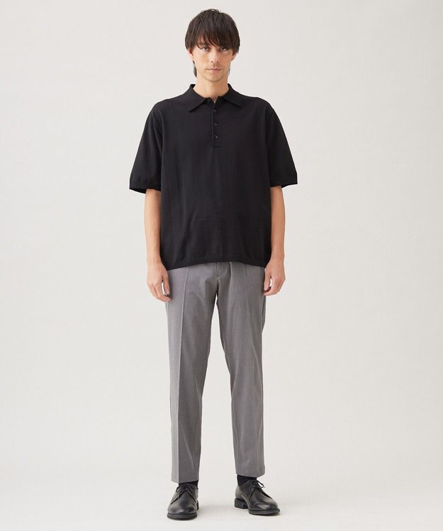 UNFILO MENS スゴ機能美 ニット ポロシャツ【ギフトにもおすすめ】 ブラック