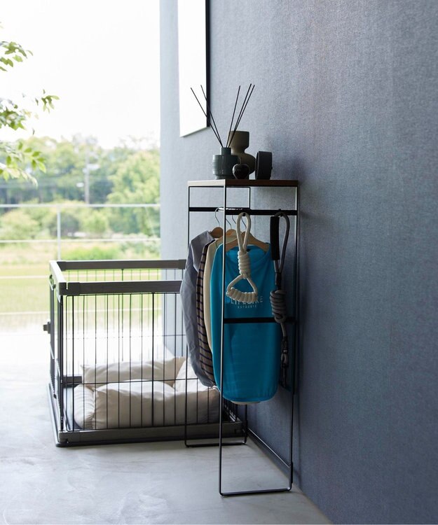 tower ペットコートハンガーラック タワー トール ブラック ブラック