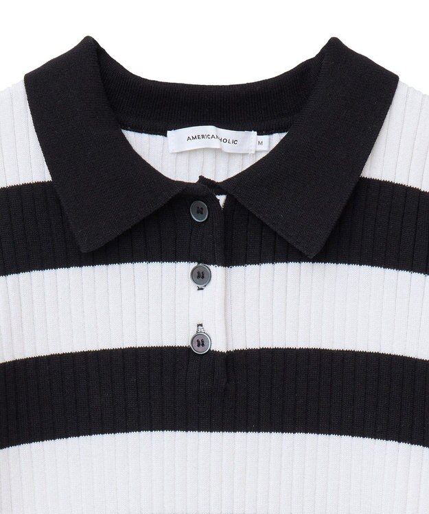 AMERICAN HOLIC アソートニットポロシャツ Border