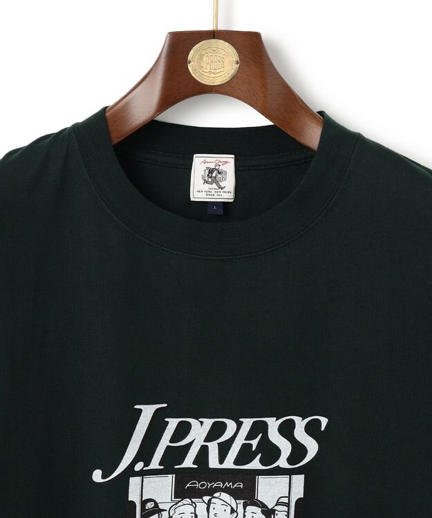 J.PRESS MEN 【AaronChang】【UNISEX】プリント Tシャツ グリーン系