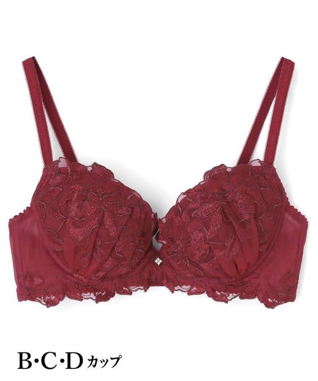 San-ai Resort（三愛水着楽園） エレガントコレクション【2411】単品ブラBCDカップ 【northerly】 レッド