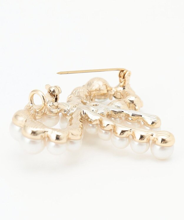 TOCCA RIBBON BROOCH NECKLACE ブローチネックレス ゴールド系