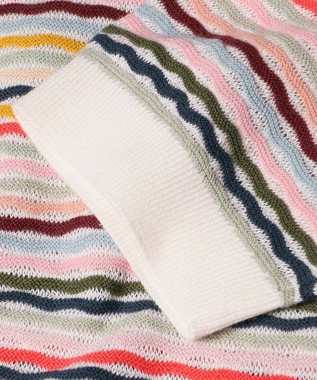 Paul Smith ウェーブストライプ 半袖ニット マルチカラー