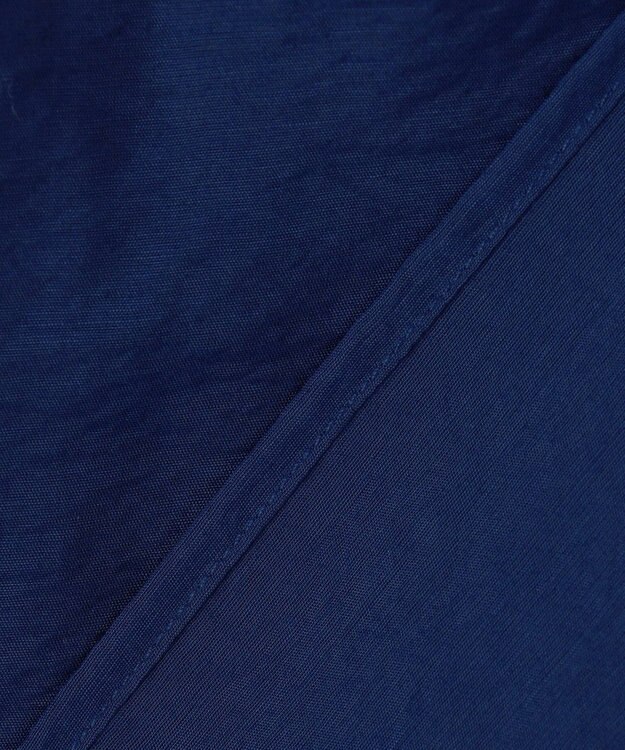 UNFILO ヴィンテージシアー プリーツブラウス ブルー