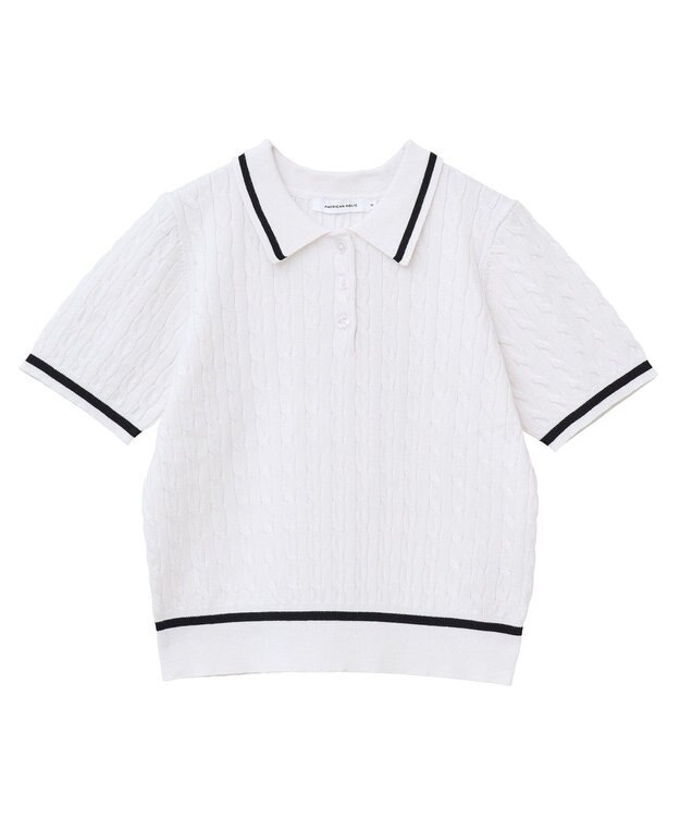 AMERICAN HOLIC アソートニットポロシャツ Off White