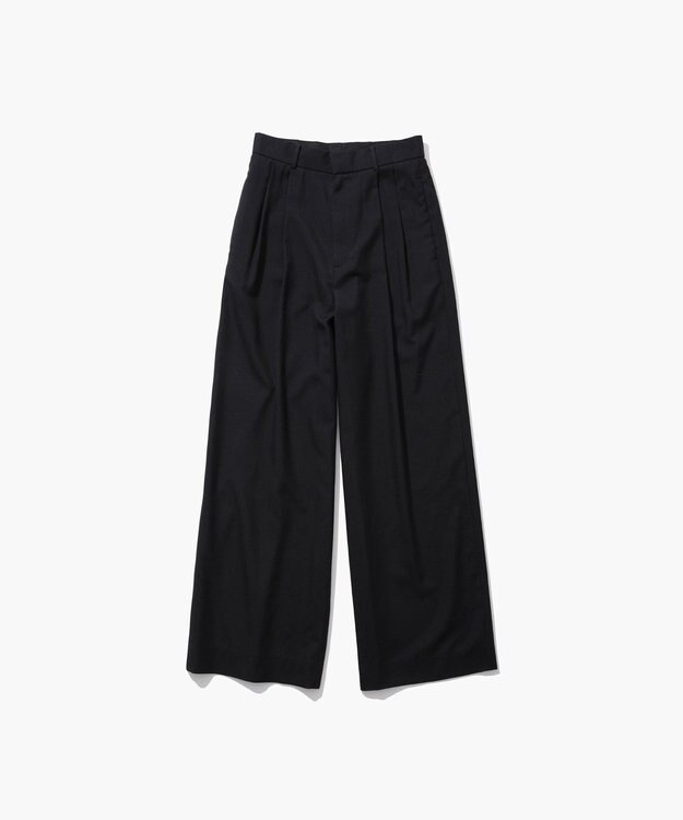 WOOL GABARDINE | ワイドツータックパンツ / ATON | ファッション通販