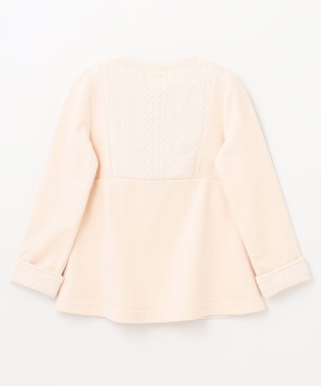 組曲 KIDS 【110-140cm】ホイップキルト トレーナー エクリュ系