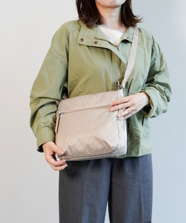 ACE BAGS & LUGGAGE PROGRES プログレ プリエ ショルダーバッグ 68163   レディース 強撥水機能 ベージュ