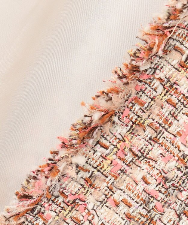 BEIGE， 【Oggi 4月号掲載】TEASEL / オーバーサイズツイードジャケット PINK MIX