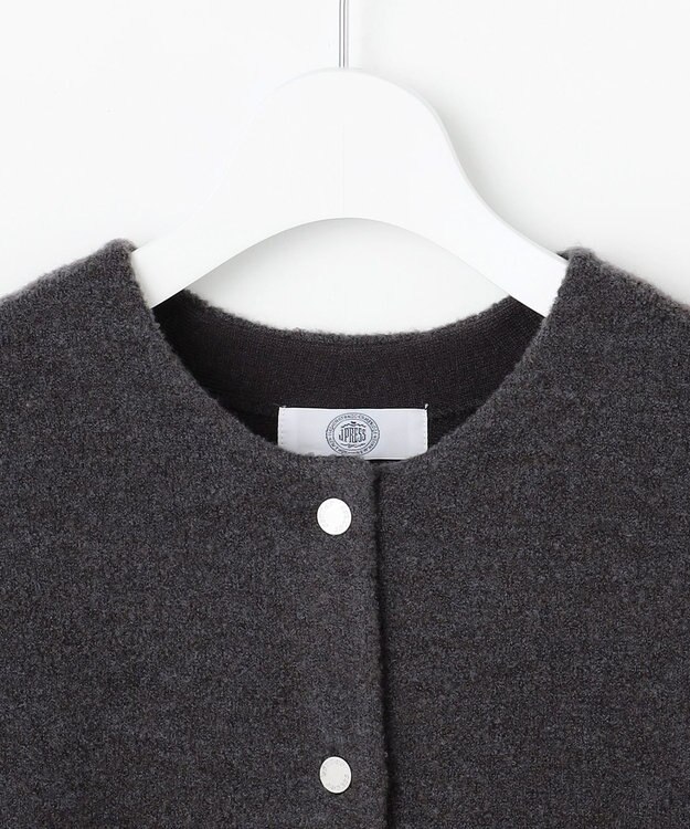 J.PRESS LADIES BOUCLE ニット アウター スレート系