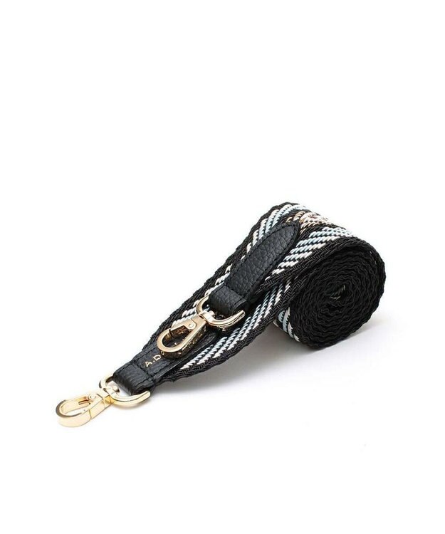 A.D.M.J. 【別売り】イタリアンテープショルダーストラップ(レギュラー/107cm) BK/SKK