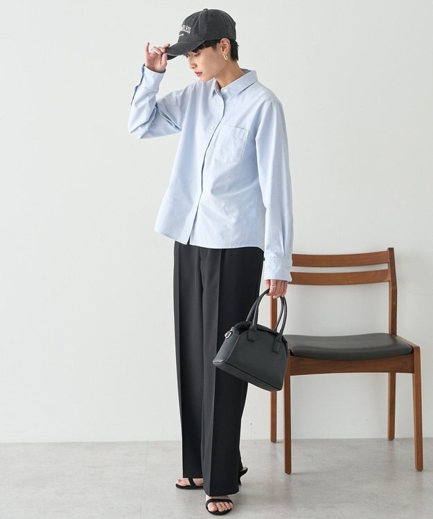 AMERICAN HOLIC オックスベーシックシャツ サックスブルー